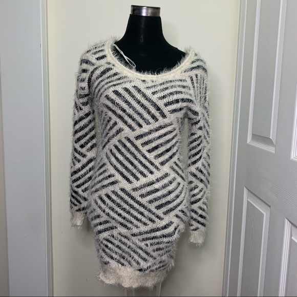 Katsumi Anthropologie Warm Fuzzy Knit Mini Sweater Dress Size Small - Picture 5 of 11